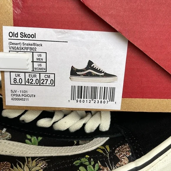 Vans WMNS Old Skool Desert Snake/Black sneakers - Picture 16 of 16